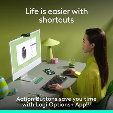 Logitech POP Mouse, Wireless Mouse with Customizable Emojis, SilentTouch Technology, Precision/Speed Scroll, Compact Design, Bluetooth, Multi-Device, OS Compatible - Graphite - Image 4