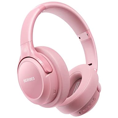 BERIBES Bluetooth Headphones Over Ear, 65H Playtime and 6 EQ Music Modes Wireless Headphone with Microphone, HiFi Stereo Foldable Lightweight Headsets, Deep Bass for Office Home Cellphone PC Ect. - Image 1