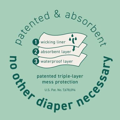 i play. by green sprouts Reusable, Eco Snap Swim Diaper with Gussets, UPF 50, White, Patented Design, STANDARD 100 by OEKO-TEX Certified 6 mo - Image 7