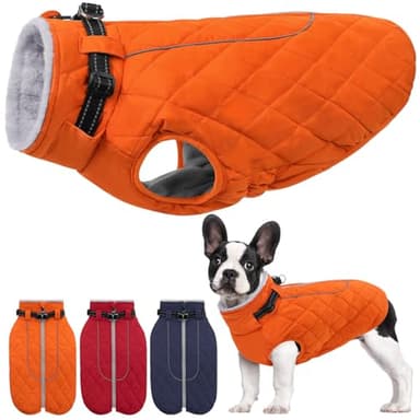 AOFITEE Extra Small Dog Jacket, Waterproof Dog Coat for Winter, Turtleneck Winter Jacket with Back Zipper, Reflective Pet Coat Small Snowsuit, Small Pet Snowsuit Chihuahua, Yorkshire - Image 1