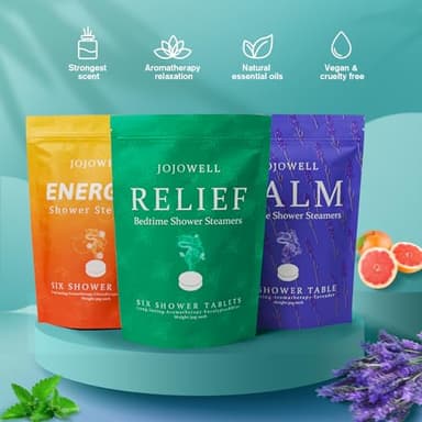 JoJowell Shower Steamers Aromatherapy - 18 Pack Birthday Gifts for Women, Organic Essential Oils, Self Care, Christmas Gifts for Women, Men, Mom, Teen, Relaxation Home SPA - Image 2