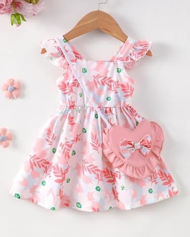 Mioglrie Baby Girl Clothes Newborn Dress Summer Toddler Girls' Clothing Casual Sundress with Cute Bag Infant Outfits - Image 6