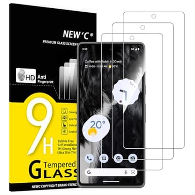 NEW'C 3 Pack Designed for Google Pixel 7 Screen Protector Tempered Glass,Case Friendly Anti Scratch, Bubble Free, Ultra Resistant - Image 1