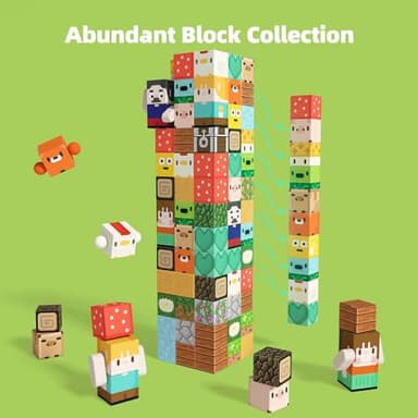 GobiDex Magnetic Blocks Kid Animal Farm Toys for 3+ Years Old Boys Girls, Upgraded Build MagWonder World with STEM Magnets Building Set, Game-Based Sensory Gifts for Toddler - Image 4