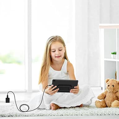 Fast Charger with 6Ft USB Type-C&Micro USB Cable for Charging All-New Fire 6 HD 7 8 10/Fire Max 11-13th Gen/Fire HD 7 8 10Plus/Kids Edition Kids Pro/All E-Reader,Oasis,Paperwhite/Samsung Galaxy Tab A - Image 7