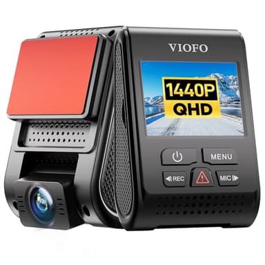 VIOFO Dash Cam A119 V3 2K 2560x1440P Quad HD+ 60FPS Front Car Dash Camera, 5MP STARVIS Sensor, 140-Degree Wide Angle, GPS Included, Buffered Parking Mode, True HDR, Motion Detection, Time Lapse - Image 1
