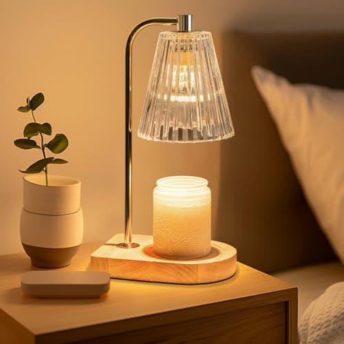 Marycele Candle Warmer Lamp with Timer Dimmer, Wax Melt Warmer with 2 Bulbs for Jar Candles, Graduation Birthday Gifts for Mom Women Sister Friend, Housewarming Gifts for New Home Room Office Decor - Image 1