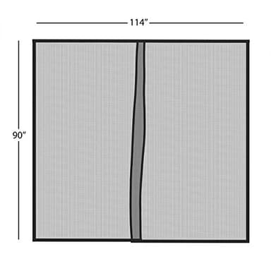 Pure Garden One Car Garage Door Screen – Heavy-Duty Weighted Mesh Curtain with Magnetic Closure for Mosquito, Insect, and Sun Protection - Image 3