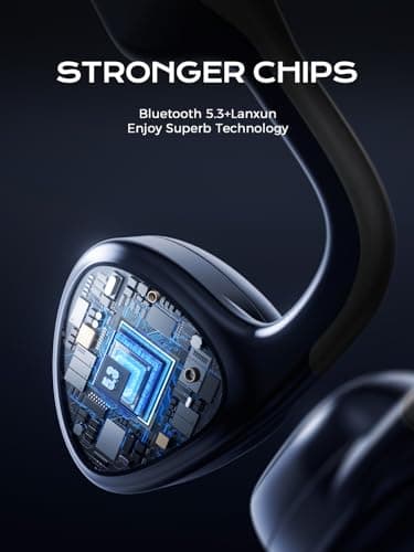 Hitarah Bone Conduction Headphones,Open Ear Headphones Bluetooth 5.3 with Mic,Bone Conduction Earbuds 12Hrs Playtime,IPX7 Waterproof Sport Wireless Headphone for Running,Gym,Walking,Cycling - Image 4