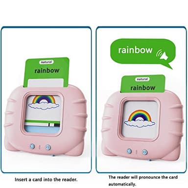 Lapare Audible Learning Toy with Music for Toddler Age 1 2 3 4 5, 520 Sight Words Talking Flash Cards Toy for Girls to Learn Alphabet Number Color Shapes and More - Image 3