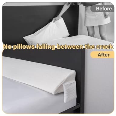Vekkia King Bed Wedge Pillow for Headboard Gap/Mattress Gap Filler/Headboard Pillow/Bed Wedge Gap Filler,Stop Loosing Your Pillows - Image 4