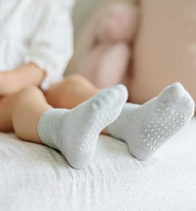 JAKIDAR 12 Pair Baby Toddler Socks Non-Slip Grip Cotton Ankle Socks for Boys Girls Non Skid Soles for Infants Kids, Assorted Girl, 12-24 Months - Image 4