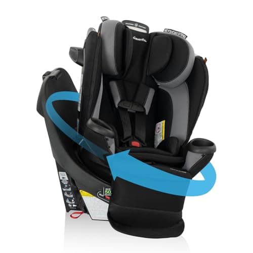 Evenflo Revolve360 Extend Convertible Car Seat with 360 Degree Rotation, Extended Rear-Facing, Forward-Facing, Booster Mode, and Secure Latch Install, Revere Gray - Image 1