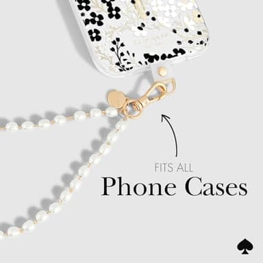 kate spade new york Phone Charm - Detachable Cell Phone Lanyard - Sea Pearl - Image 4