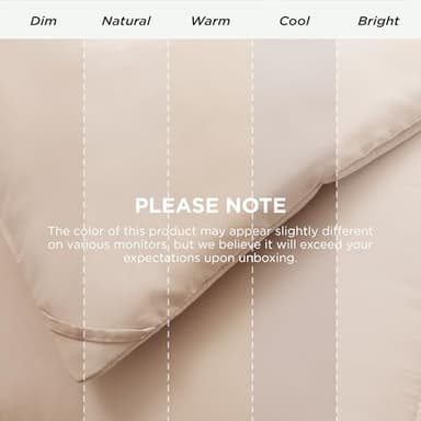 Bedsure Comforter Duvet Insert - Quilted Comforters Oversized King Size, All Season Duvet, GentleSoft Down Alternative Bedding, with 8 Tabs, Gifts for Women/Men, Beige, Oversized King 116 x 98 Inches - Image 10