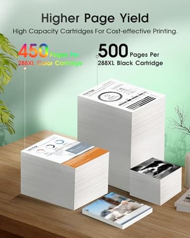 288XL 288 Ink Cartridges Remanufactured Replacement for Epson 288XL 288 XL T288XL T288 Combo Pack use for Expression Home XP-440 XP-330 XP-340 XP-430 XP-434 (2 Black/1 Cyan/1 Magenta/1 Yellow, 5 Pack) - Image 3