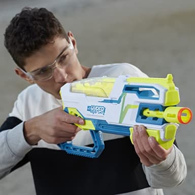 NERF Hyper Bundle, Siege-50 Pump-Action Blaster, Up to 110 FPS Velocity, Eyewear (Amazon Exclusive) - Image 6