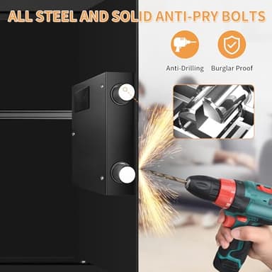 2.8 Cubic Large Fireproof Safes for Home Use, Digital Home Safe Box Fireproof Waterproof with Electronic Keypad and Spare Keys, Anti-theft Fire Safe for Money Documents Medicine Valuables - Image 3