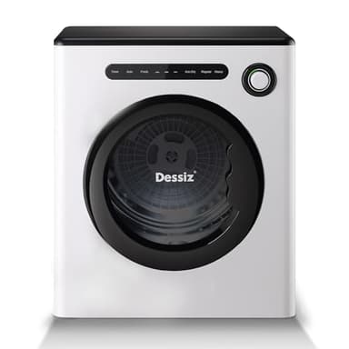 Dessiz Clothes Dryer, 970w, 1.6 Cu.Ft. Machine for laundry with Stainless Steel Drum, 11lbs with Exhaust Hose,Digital Control, Auto Stop with Hygrometer Sensor, Dryer for Apartments, Home, RV, Dorms - Image 1