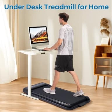 Treadmill with Handles, Folding Foldable Electric Treadmills for Home Small, 3.0HP Walking Pad Treadmills with Handle Bar, 3 in 1 Under Desk Treadmill with Remote Control, LED Display, 300LBS Capacity - Image 4