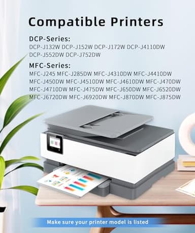 LC103XL LC103 Ink Cartridges High Yield Compatible for Brother LC103 XL LC101 Work with Brother MFC-J870DW MFC-J6920DW MFC-J450DW MFC-J470DW MFC-J6520DW (2 Black, 1 Cyan, 1 Magenta, 1 Yellow | 5 Pack) - Image 2