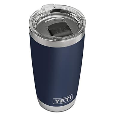 YETI Rambler 20 oz Tumbler, Stainless Steel, Vacuum Insulated with MagSlider Lid, Navy - Image 1