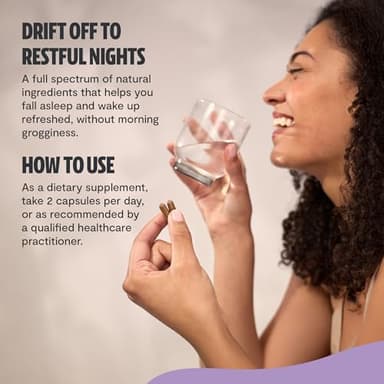 FreshCap 5-in-1 Sleep Supplement, Magnesium for Sleep, Magnesium Supplement, Calm, 7000mg Reishi Mushroom Extract, Valerian Root Capsules, Valerian Root Extract, Ayurveda (120 Capsules) - Image 4