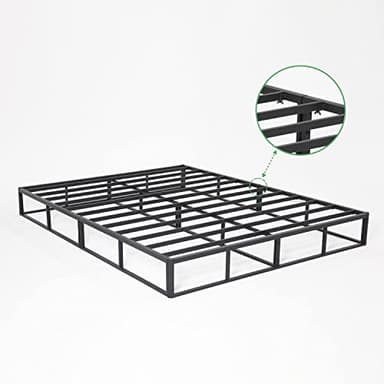 Novilla Box Spring for Queen Bed, 4-Inch Metal Queen Box Spring Supports for All Types of Mattress/Extra-Strong Support & Non-Slip, No Noise, Easy Assembly - Image 2