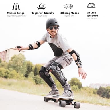 MEEPO Campus V5 Series/Envy Electric Skateboard with Remote, Top Speed Up to 29 Mph, 4 Speed Smooth Braking, Easy Carry Handle Design, Suitable for Adults & Teens - Image 3