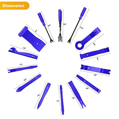 GOOACC - GRC-49 19Pcs Trim Removal Tool Set & Clip Plier Upholstery Remover Nylon Car Panel Removal Set with Portable Storage Bag - Image 2