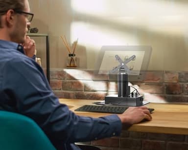 CTA Digital Hyperflex Kiosk Stand Heavy-Duty Universal VESA Compatible Desk Kiosk Mount with 4 USB 3.0 Data Transfer and Charge Hubs and Special Anti-Rust Coating - Black (ADD-QRUSBKB) - Image 7