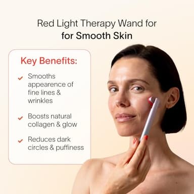 Solawave 4-in-1 Red Light Therapy Wand for Face & Neck | Beauty Device with Galvanic Current, Massager & Warmth | Anti-Aging, Wrinkle Reduction, Skin Tightening, Depuffing & Rejuvenation (Ombre) - Image 3