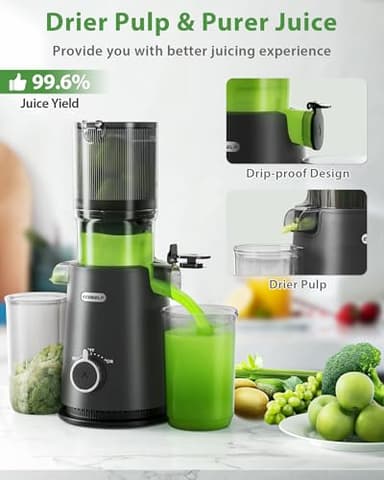 Juicer Machines, Hands Free Cold Press Juicer - Image 6