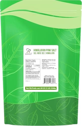 Soeos Himalayan Pink Salt, Fine Grain, 5 Lbs, Pink Himalayan Sea Salt, Salt for Grinder Refill - Image 2
