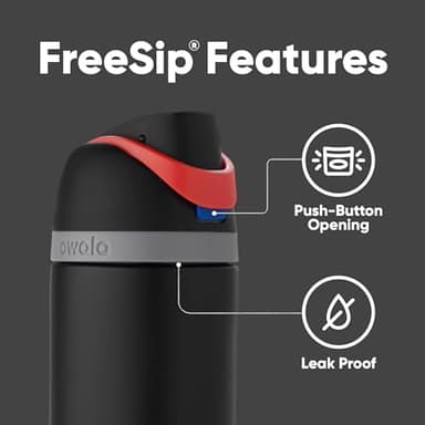 Owala Star Wars FreeSip Insulated Stainless Steel Water Bottle with Straw for Sports and Travel, BPA-Free Sports Water Bottle, 24 oz, Darth Vader - Image 4