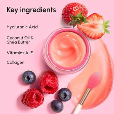 MAREE Lip Moisturizer Sleeping Mask Overnight - Moisturizing Lips Butter Balm with Hyaluronic Acid - For Very Dry Lips Care - Hidratante de Labios Care Products - Image 4
