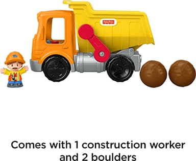 Fisher-Price Little People Toddler Construction Toy Work Together Dump Truck with Music & Sounds for Pretend Play Kids Ages 1+ Years - Image 5