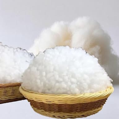 JOYLION Cotton and Polyester Fiberfill Stuffing for Stuffed Animals Crafts Pillows and Decorations 1.1 lb Snow Fluff Batting - Image 5