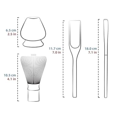 TEANAGOO MA-01 Japanese Matcha Ceremony Accessory, Matcha Whisk (Chasen), Traditional Scoop (Chashaku), Tea Spoon, Whisk Holder, The Perfect Set to Prepare a Traditional Cup of Matcha.… - Image 8