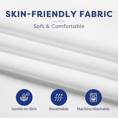 Comfyanno Cot Sheets for Daycare Standard Size - 23" x 51" - 1 Pack - Soft & Comfortable Brushed Microfiber - Fitted Cot Sheet Cover - for Daycare/Preschool Kids, Boy/Girls Nap Time - White - Image 3