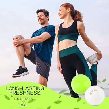 TIESTRA Shoe Deodorizer Balls (6 Pack) – Odor Eaters for Sneaker | Long-Lasting Odor Eliminator Air Freshener for Closet, Locker, Gym Bag, Drawer & Small Spaces | Cologne | Tricolor - Image 3