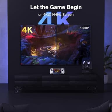 iVANKY 8-in-1 Docking Station 4K@144Hz for ASUS ROG Ally X/Valve Steam Deck OLED/Lenovo Legion Go S/MSI Claw, ROG Alloy/Stream Deck Dock Hub, HDMI 2.1, 1Gbps Ethernet, 3*USB-A 3.0, 100W USB-C Charge - Image 2