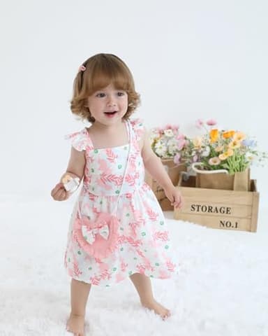 Mioglrie Baby Girl Clothes Newborn Dress Summer Toddler Girls' Clothing Casual Sundress with Cute Bag Infant Outfits - Image 4