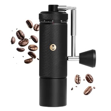 Manual Coffee Grinder S3 ESP TIMEMORE, External Adjustment, Designed for Espresso, Upgrade Integrated All-Metal Body, Folding Handle, Black - Image 1