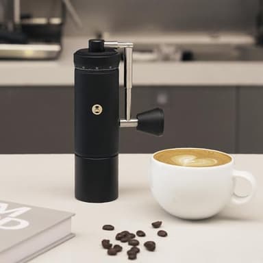 Manual Coffee Grinder S3 ESP TIMEMORE, External Adjustment, Designed for Espresso, Upgrade Integrated All-Metal Body, Folding Handle, Black - Image 9