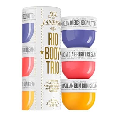 SOL DE JANEIRO Rio Trio Body Cream Discovery Set - Brazilian Bum Bum Cream, Delicia Drench Body Butter, Bom Dia Bright 50 ml - Amazon Exclusive - Image 1