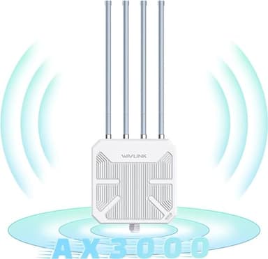 WAVLINK AX3000 WiFi 6 Wireless Outdoor Wireless Access Points, Long Range Outdoor WiFi with Dual Band/PoE/IP67/600mW of Power/Up to 256 Devices for Parties, Business Gatherings Work with Starlink - Image 1