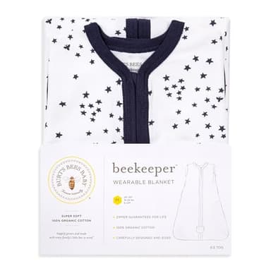 Burt's Bees Baby Beekeeper Wearable Blanket Winter, Organic Cotton Swaddle 0.5 or 1.5 TOG, Baby Infant Wearable Blanket & Essentials Shower Gift - Image 7