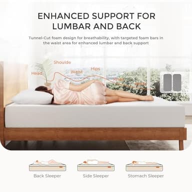 Sweetnight Twin Mattress,10 Inch Memory Foam Twin Size Mattress in a Box for Pressure Relief & Motion Isolation,Medium Plush and CertiPUR-US Certified - Image 6