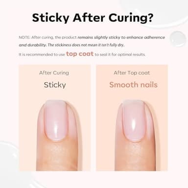 modelones Builder Nail Gel, Milky White Builder for Nail Thickening, 8-in-One LED Lamp Cured Strengthener Hard Color Base Extension Glue Gel Polish in a Bottle for Home DIY Salon Women - Image 4